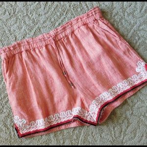 ANTHROPOLOGIE Embroidered Shorts